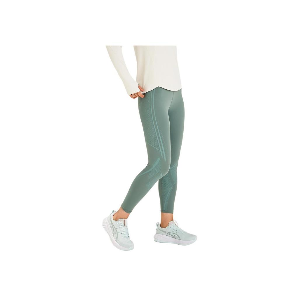 Asics Womens Fashionable Simple Slim High-Waisted Sports Long Pants Women Bottoms Gray-Green 2012D245-400