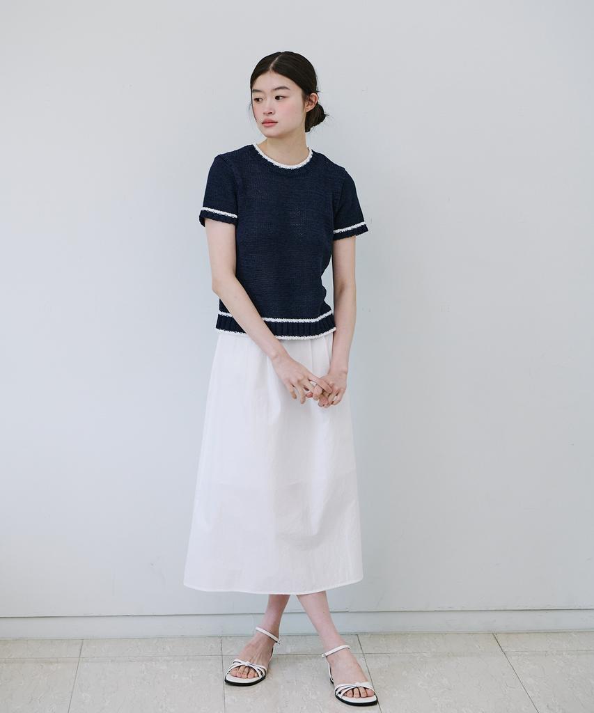 Yeoppe Cotton Long Skirt_White