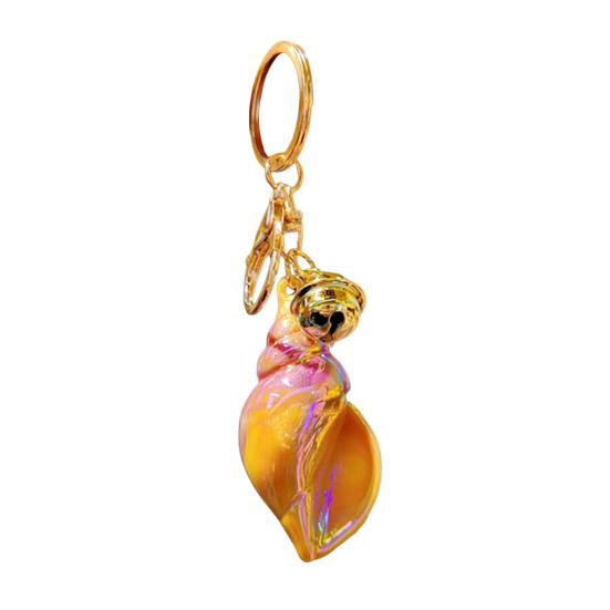 Conch Keychain Ocean Element Healing Colorful Shell Bag Charm Colorful Key Holder Backpack Accessories