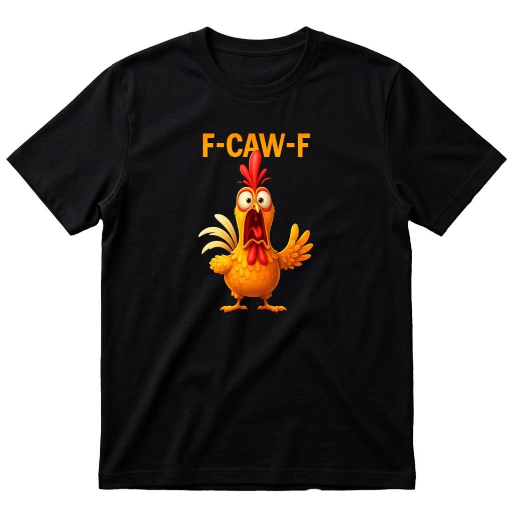 Funny FCAWF Chicken TShirt Sarcastic Screaming Rooster Meme Adult Humor Gift