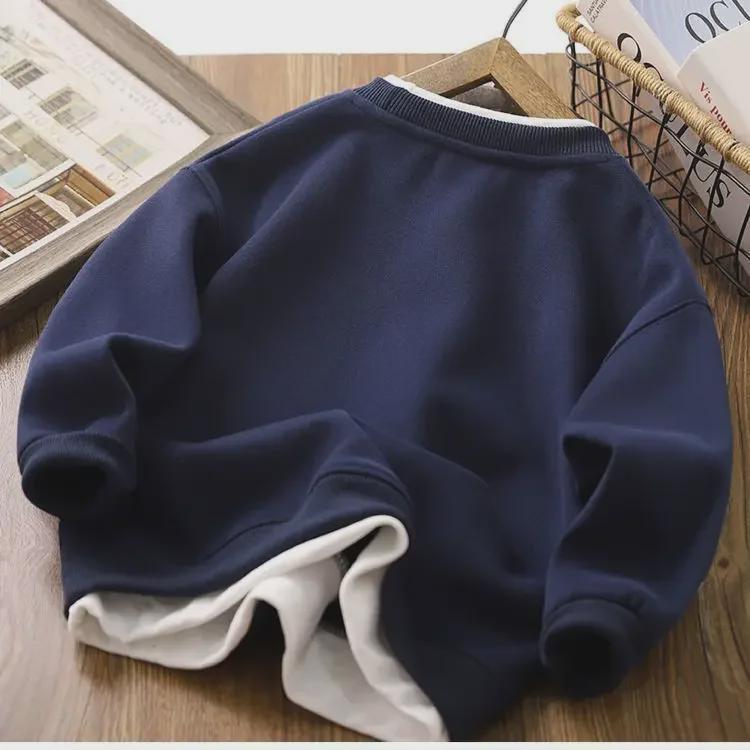 2024 Весна/Осень Корейский Мальчиков Модный Двойной Костюм С Письмом: Верх и брюки