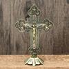 1PC Church Relics Figurines Crucifix Jesus Christ On The Stand Cross Crucifix Home Chapel Decoration