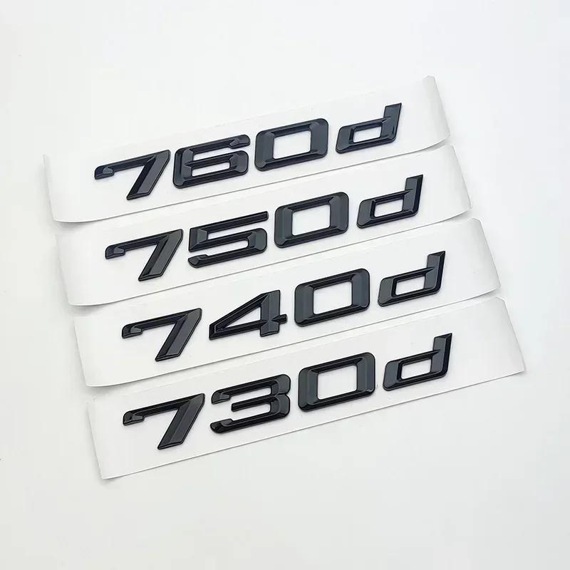 3d ABS Chrome Car Trunk Letters 730Ld 735Ld 740Ld 750Ld 760Ld Emblem Logo Nameplate Sticker For BMW F01 F02 G11 G12 Accessories
