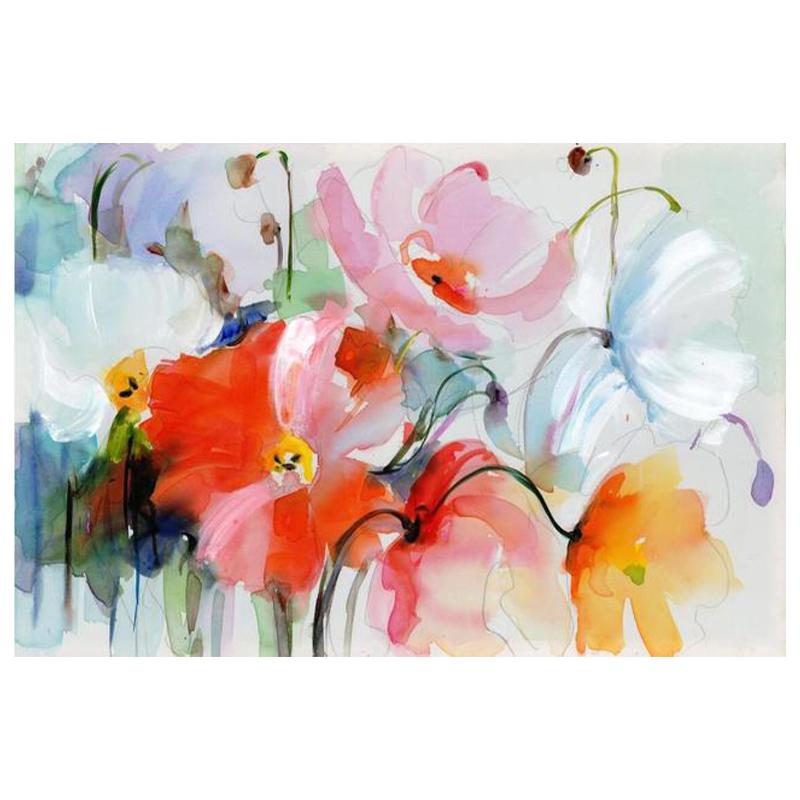 Modern Wall Art Flower Painting Living Room Abstract Water Splash Canvas Painting Wall Decoration Background Wall Decoration