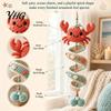 Marine Animal Crochet Patterns Ocean Spiral Kit, Friends Ornament DIY Decoration Set Life Themed Craft Kit for Teens Adults, Handmade Hanging Creative