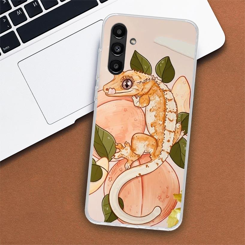 Lizards Geckos Phone Case For Samsung Galaxy A02S A12 A22 A32 A42 A52 A72 A51 A50S A71 A41 A31 A21S A70S A40 A30S A20E A10S A51