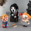 “Halloween Themed Halloween Building Blocks: Handmade Death, Clowns and Horror Scenes – Creative Holiday Joy for Children!”