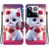 Чехол Животное Лев Панда Кожаный Чехол для Телефона Для Xiaomi 15 Ultra 14 14T 13 13T 12T Pro 12 Lite 12X Кошелек Флип Карта Магнитные Чехлы