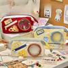 Contrasting Color High Value Large Capacity Girl Student Stationery Pencil Case Storage Bag