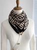Women's 2024 Magnetic Triangle Neck Protection Scarf - Cotton & Linen High-End Square Scarf for Autumn/Winter