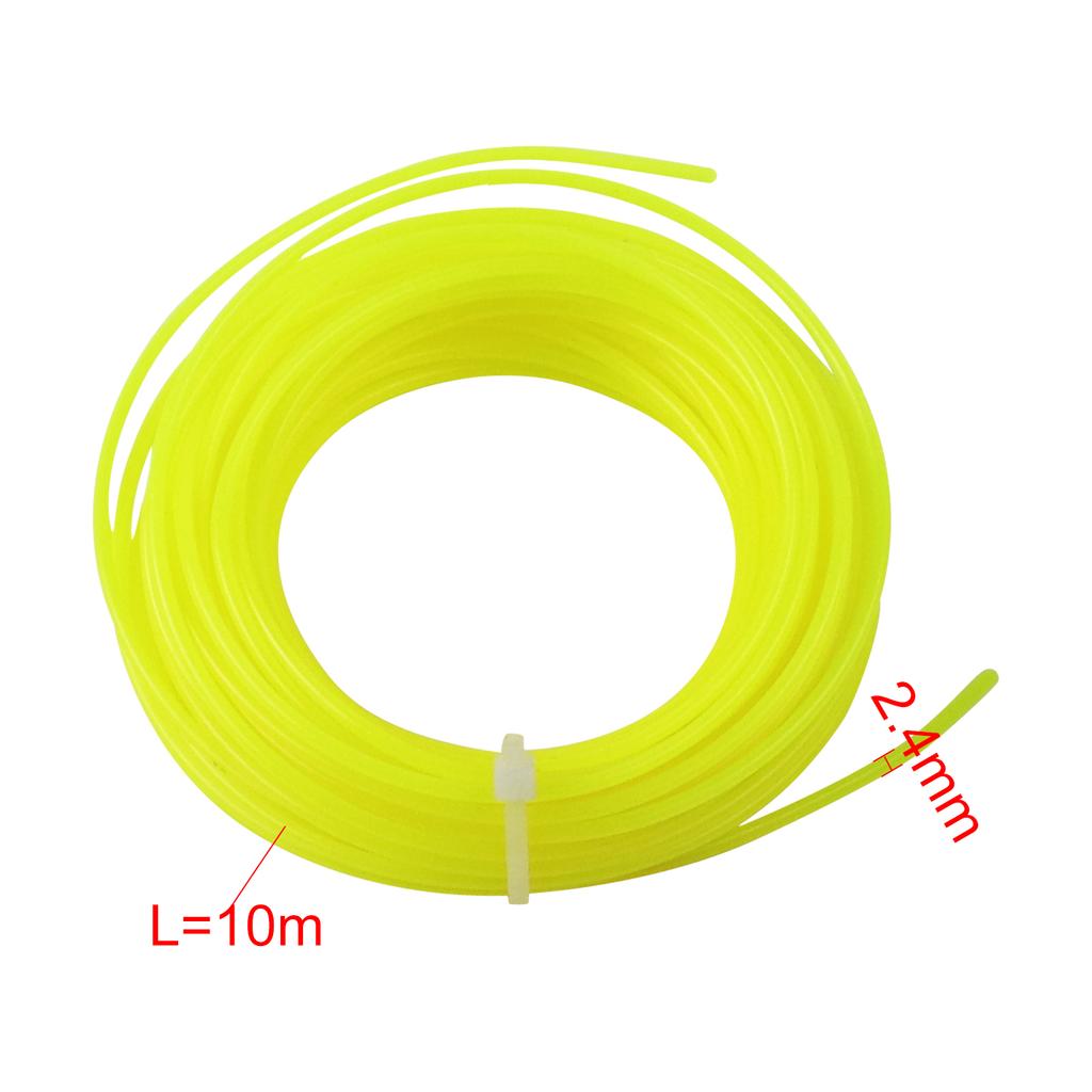 10M .095 (2.4mm) Round Trimmer Line Rope Brush Cutter Strimmer Line Mowing Wire Lawn Mower Accessory