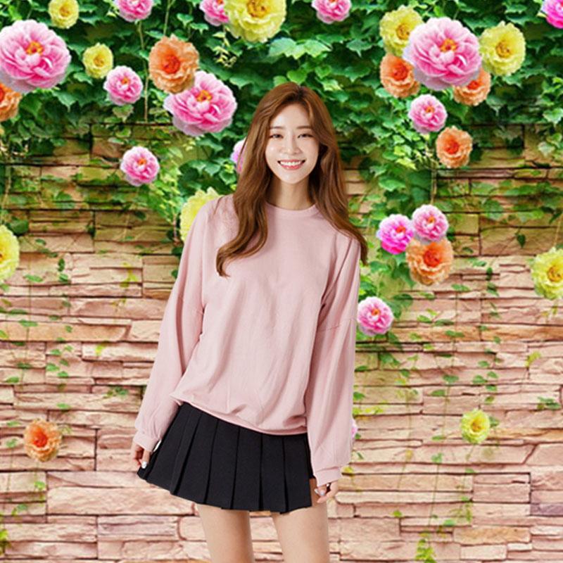 Flower Backdrop Curtain Floral 3D Wedding Birthday Party Background Props