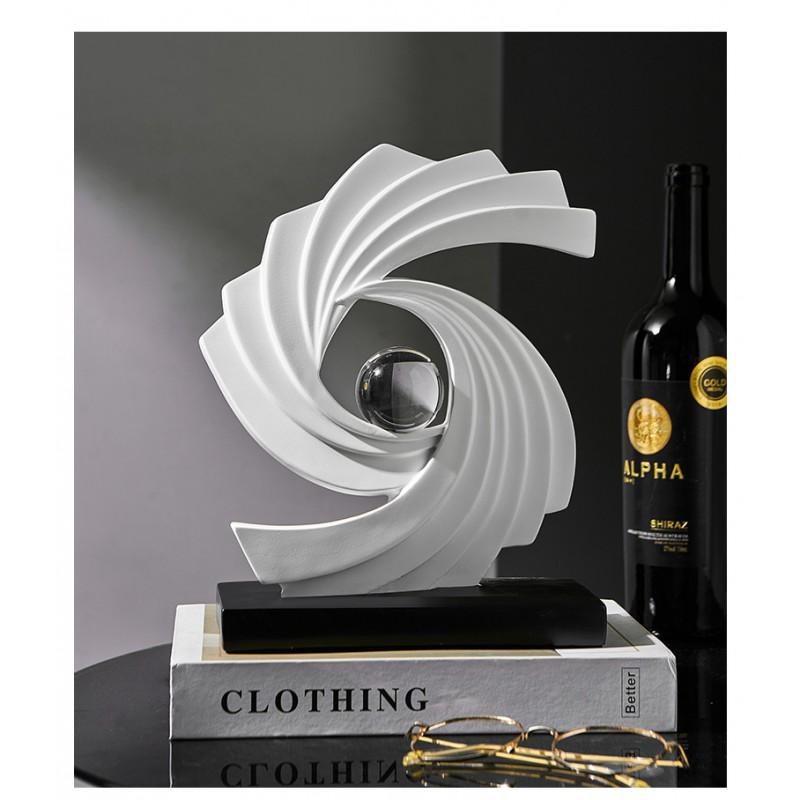 Resin Fortune Flow Decorative Figurine Living Room TV Cabinet Office Entryway Modern Home Decor Gift