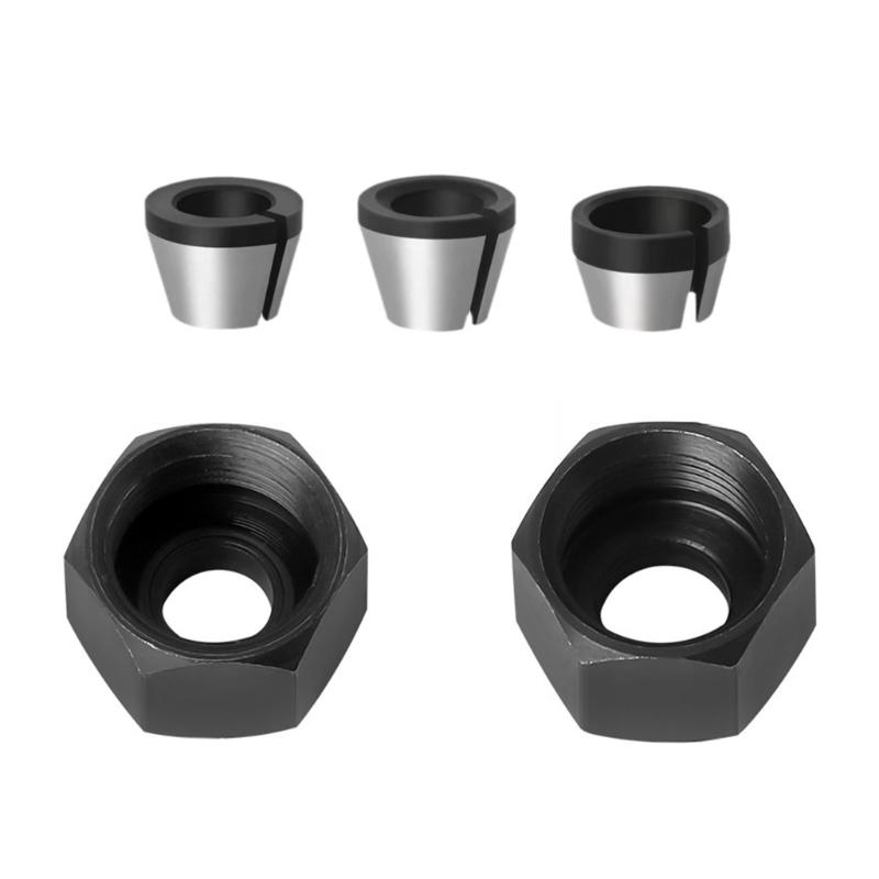 Набор из 12 цанг M17 для фрезеров и граверов Легкая конструкция для эффективной обработки дерева Улучшает захват и стабильность