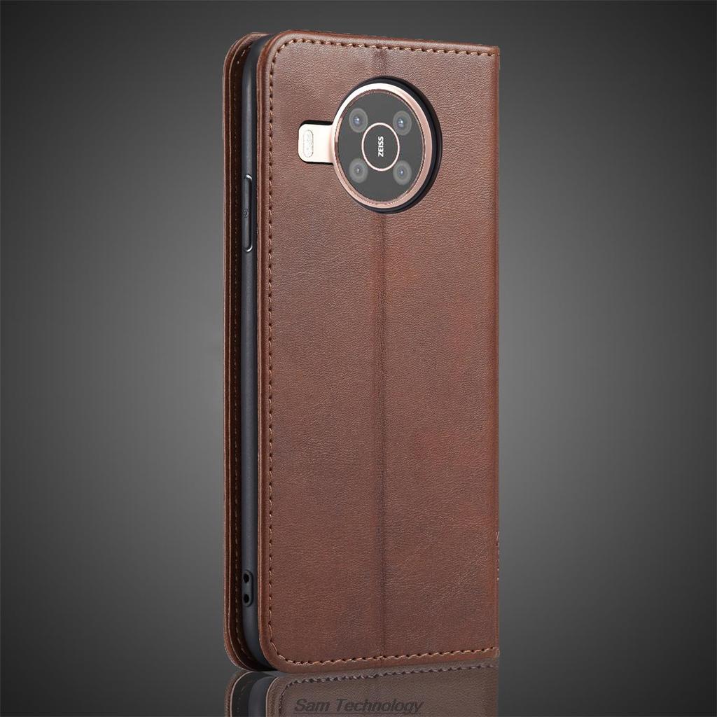 Магнитный притяжение кожаный чехол для Nokia X20 / Nokia X 20 держатель для карт кобура флип-чехол кошелек телефон сумки Fundas Coque