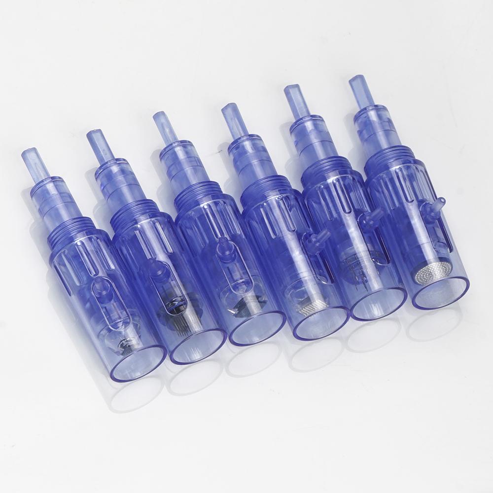 10Pcs Replaceable Disposable Hydra Meso Pen Cartridges Needle Derma Pen Replace Needles For Hydra Gun Mesotherapy Liquid Injecto Tools Derma Stamp Pen