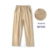 Брюки цвета хаки для школьной формы для начальной и средней школы: Повседневные хлопковые брюки для мальчиков на весну/осень и длинные хлопковые стрейч-брюки для девочек