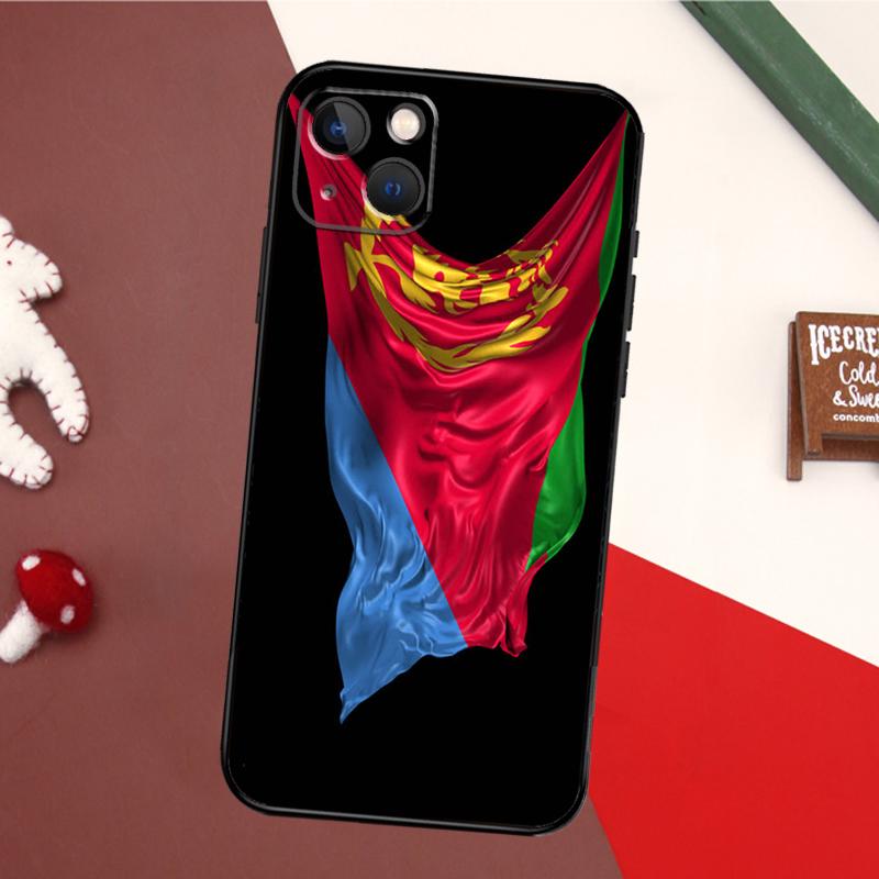 Чехол с флагом Эритреи для iPhone 15 Pro Max 14 13 12 11 16 17 Pro Max mini 15 16 Plus 16e 17 Air Задняя крышка