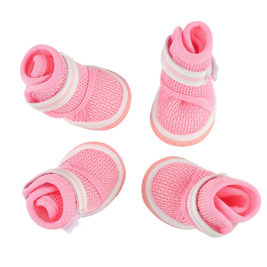 Mesh Dog Shoes Breathable Lightweight Wearproof Slip Resistant Cute Fashion Puppy Boots for Summer
