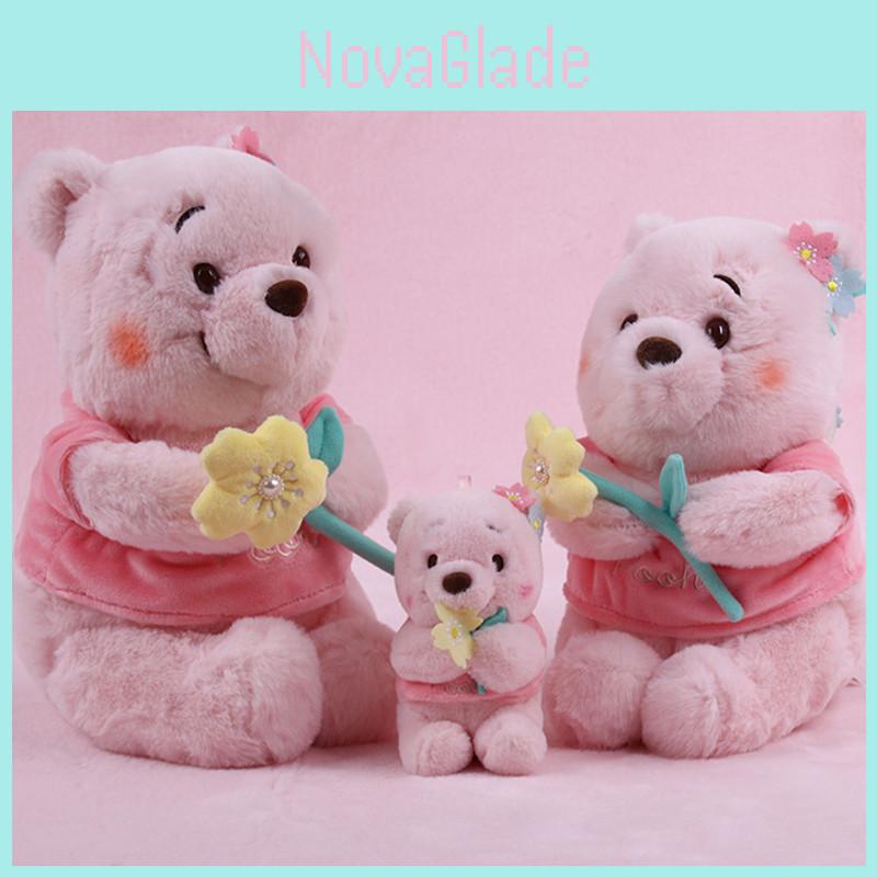 Soft And Cuddly Cherry Blossom Winnie The Pooh Plush Toy Ideal For Bedroom Decor
