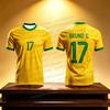 3D-печатная футбольная майка Neymar & VINI JR для мужчин и женщин, летняя модная спортивная дышащая футболка с коротким рукавом
