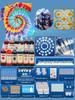 Complete Tie-Dye Kit: Rubber Bands, Clips, Embroidery Hoops & Materials for Kids' Printing & Dyeing Projects