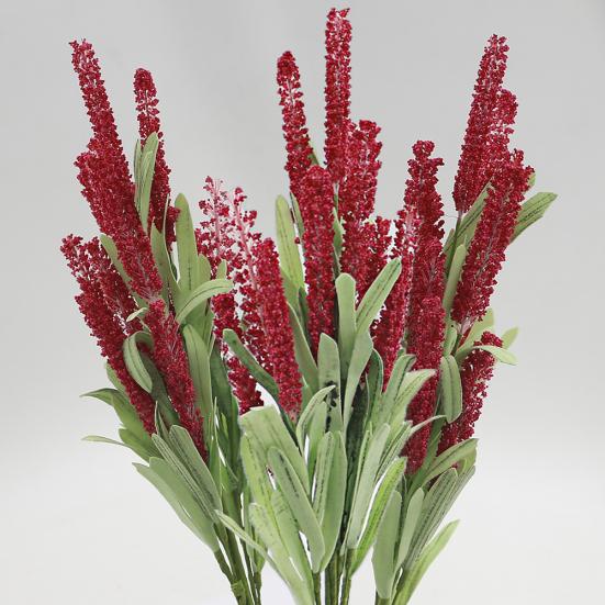 Букет из 12 головок, искусственная лаванда, поддельные садовые растения, цветы, сделай сам, домашний декор