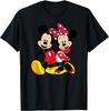 Новая футболка Disney - Микки и Минни Маус, модная, повседневная, размеры S-4XL, для всех сезонов
