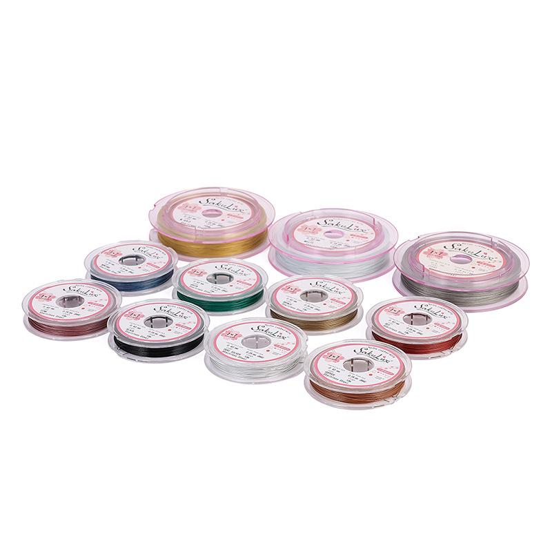 10 м Японская золотая нить Стальная проволока для DIY ювелирных изделий и бисероплетения