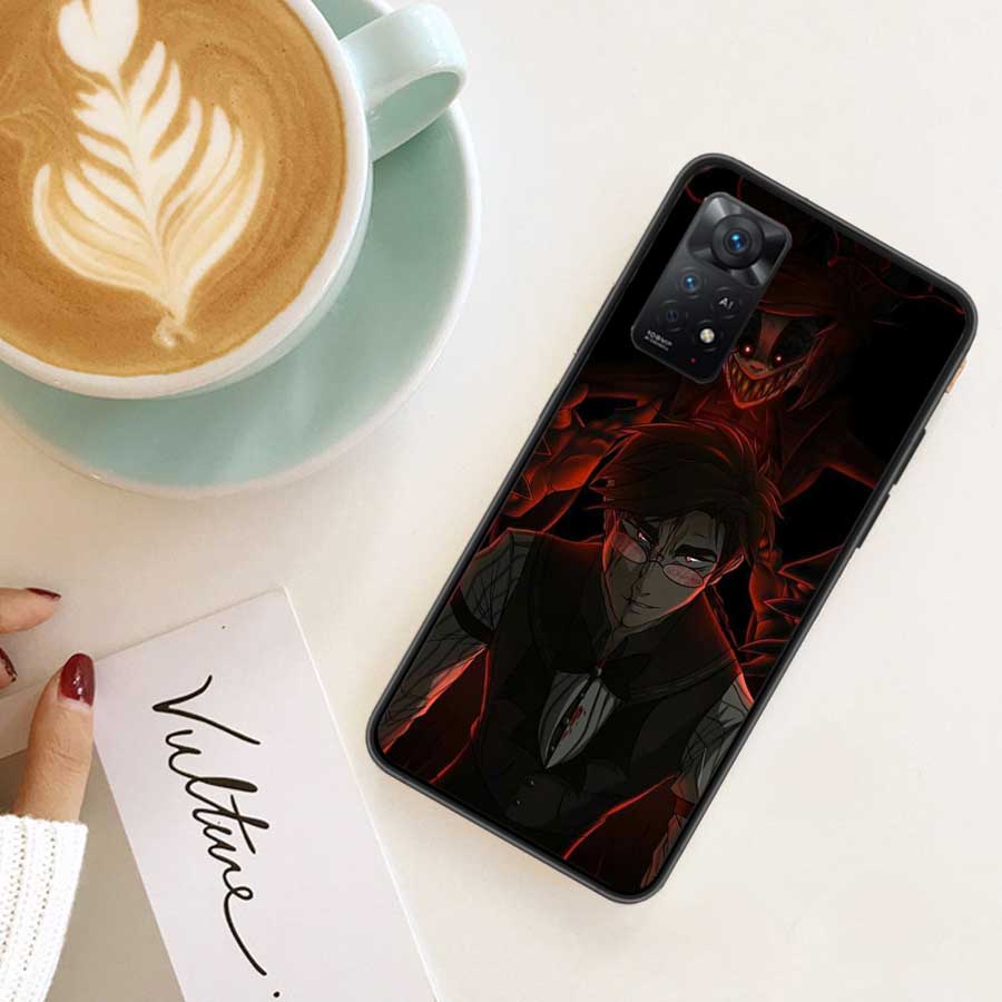 Чехол для телефона Hazbin Hotels для Redmi 13 14C 12 12C Note 14S 14 Pro Plus 10 10A 10C 9 9A 9C 9T 8 8A 7 7A TPU Прозрачный чехол