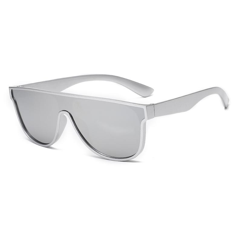 One Piece Sunglasses for Women, big Frame Mirror Lens UV400 Fashion Sun Glasses