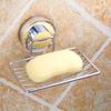 Vacuum Suction Soap Dish Flexible Stainless Steel Aesthetically Designed Soap Holder for Shower