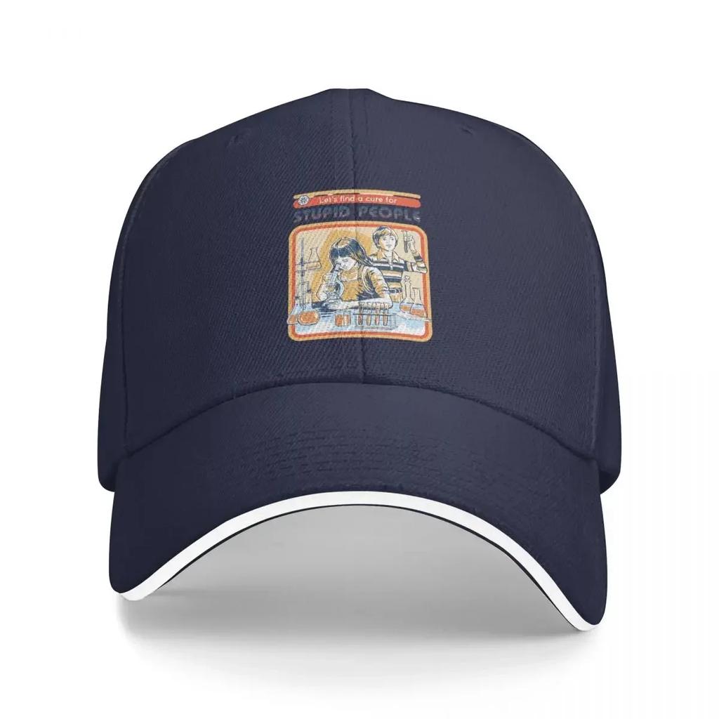 New A Cure For Stupid People Cap Fashion Casual Baseball Caps Adjustable Hat Summer Unisex Baseball Hats Customizable Polychroma