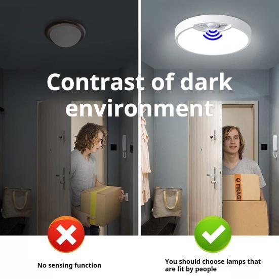 Светодиодный потолочный светильник с дистанционным управлением, функция памяти с регулируемой яркостью, питание от аккумулятора, перезаряжаемый USB-датчик движения, светильник для внутреннего шкафа