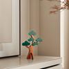 Yousheng Wooden Pine Tree Ornament Farmhouse Rustic Mini Standing Tree Table Sign Home Office Desk Table Centerpiece Decoration
