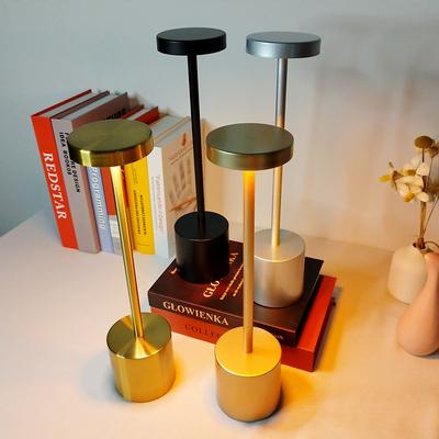 Ретро металлическая светодиодная настольная лампа с USB-зарядкой и сенсорным управлением в форме буквы I креативная настольная лампа Qingba bar cafe настольная лампа