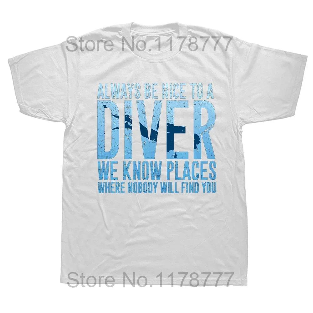 Мужские футболки Diver Est Fashion Tee Shirt Short Sleeve Dive Scuba Diving Sports Lover T Shirt O Neck Clothing Summer