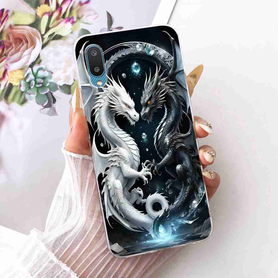 Чехол для Samsung Galaxy A02 SM-A022F Мягкий Силиконовый Цветной Расписной Чехол-Крышка Для Samsung A02 A 02 Galaxy M02 M022F Fundas Сумки