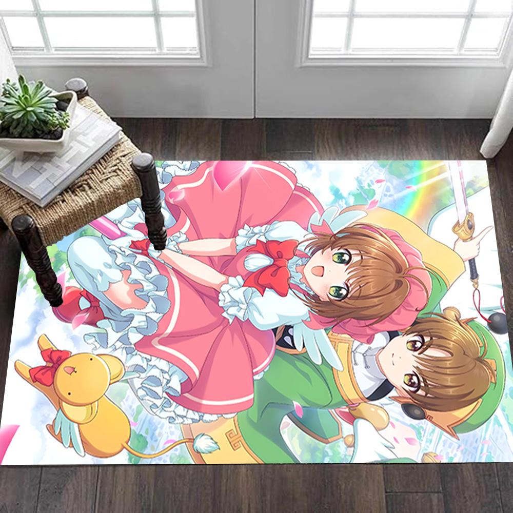 Cherry Blossom Festival Dress Decoration,Carpet,Living Room,Bedroom, Non-slip,Square rug