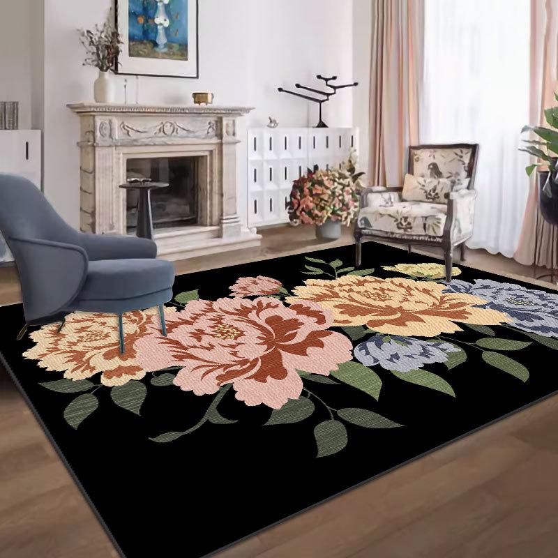 Прочный, простой в уходе ковер для гостиной и спальни, идеально подходит в качестве грязеотталкивающего прикроватного коврика.; можно стирать для удобства.