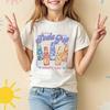 K-pop Охотник на демонов Мультяшный Аниме Милый Мягкий Круглый вырез Модный Летний Удобный Детская футболка