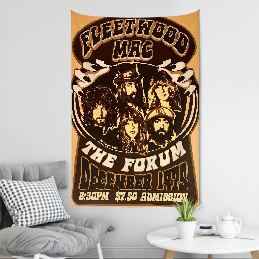 FFleetwood Rock Band Mac Гобелен Декор Комнаты Настенная Ткань Вечеринка Подвесной Фон Декор Комнаты Детская Комната