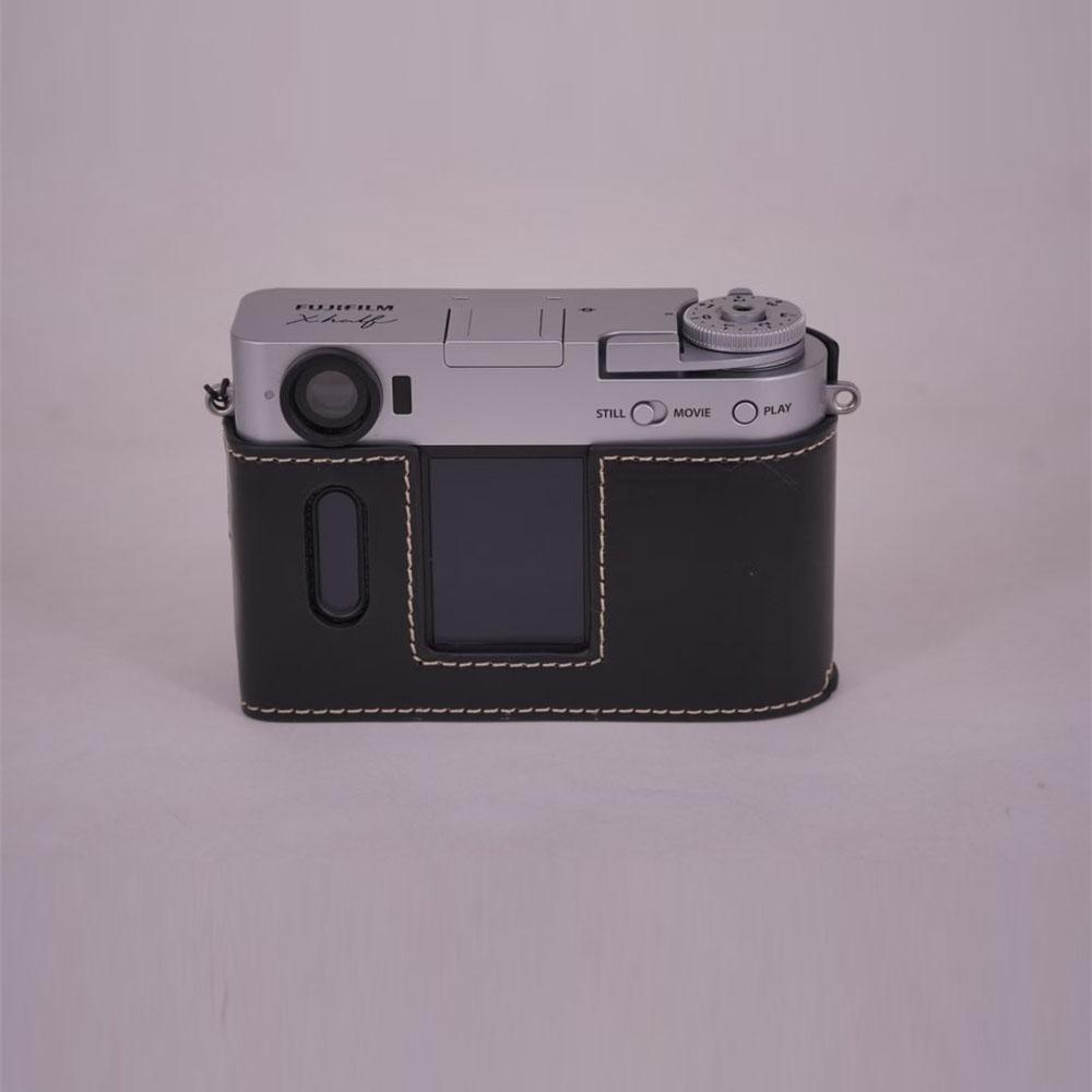 PU Leather Camera Half Case for Fujifilm XHalf Fuji X-Half Bottom Battery Opening Cover