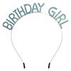 Набор повязки на голову с надписью "birthday gir" и наплечной ленты на день рождения, женская повязка на голову со стразами, аксессуары для головы для именинницы