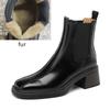 Fashion AIYUQI 2025 New Square Toe Women Chelsea Boots Retro women'sAnkle Boots Non-slip Fashion Ankle Boots Female Winter Shoes
