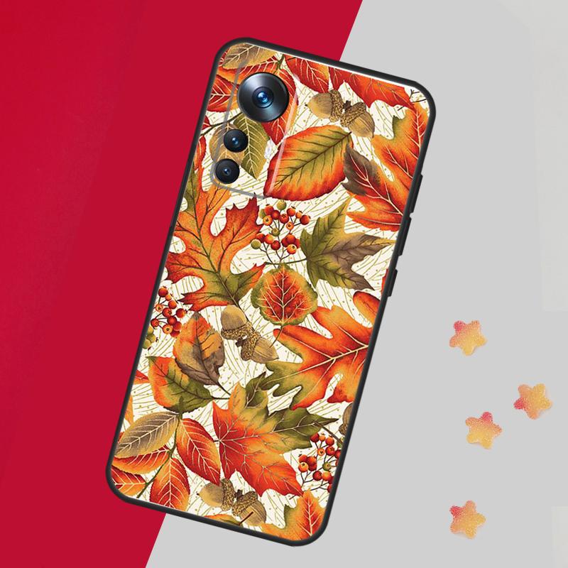 Colorful Leaves Case For Xiaomi 13T Pro 12T 11T 12 14 13 Lite 12X POCO F5 X3 X5 Pro X4 F4 M5 M5s F3 Cover