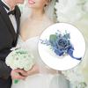 Wedding Corsage Romantic Handmade Cloth Prom Artificial Flower Wrist Bridal Corsage Wristlet Engagement Decor
