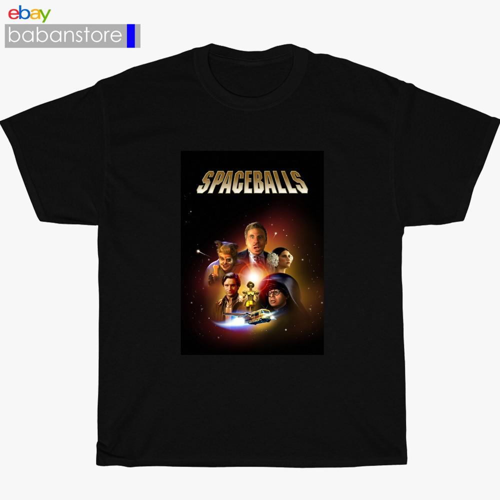 New Spaceballs Movie Poster Logo Black/White/Gr<wbr/>ey/Navy TShirt Size S5XL Unisex T-Shirt