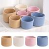 Handmade Woven Cotton Rope Storage Basket Underwear Socks Storage Basket Key Wallet Storage Basket Desktop Organizing Baskets