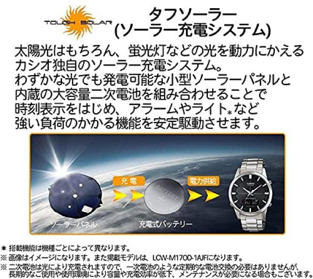 CASIO WAVE CEPTOR Мировые Радио-Солнечные Часы WVA-M630D-1A2JF Мужские Аналогово-Цифровые Нержавеющая Сталь Multi-Band 6 Tough Solar Черный Циферблат